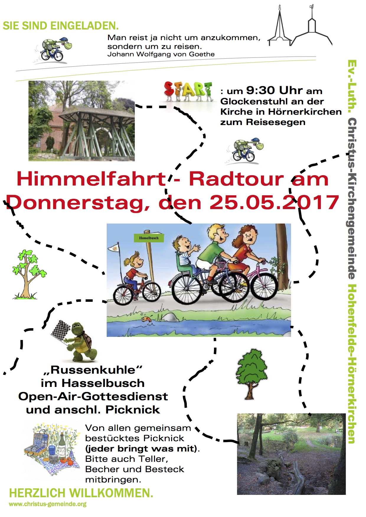 Himmelfahrt-Radtour am 25.5.2017