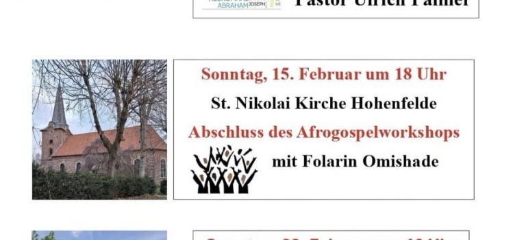 Gottesdienste im Februar