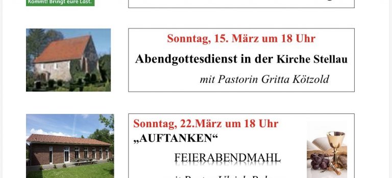 Gottesdienste im März