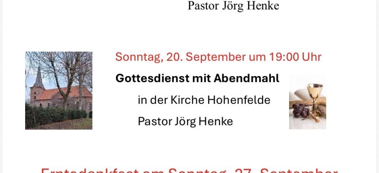 Gottesdienste im September